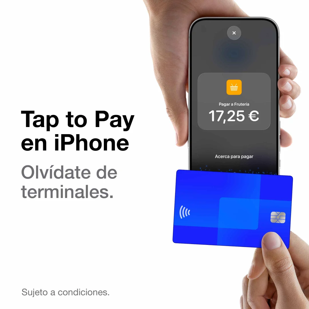 Tap to Pay en iPhone: cobro con tarjeta acercándola al iPhone